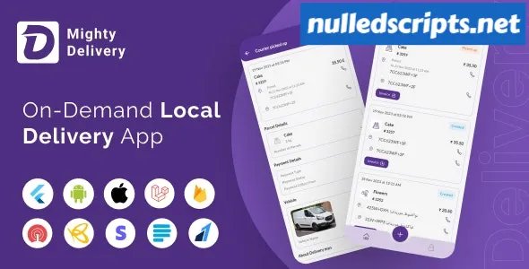 MightyDelivery v19.0 - On Demand Local Delivery System Flutter App - Android - CodeCanyon Null