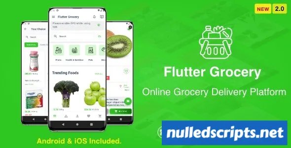 Flutter Multi Vendor Grocery (Convenience Store, Food, Vegetable, Fresh Fruit, eCommerce, Retail) v2.0 - Android - CodeCanyon Null