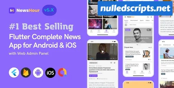 News Hour v5.0.4 - Flutter News App for Android & iOS with Admin Panel - Android - CodeCanyon Null