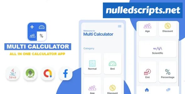 Multi Calculator v1.1 - All in one calculator app - Android - CodeCanyon Null