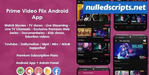 Prime Video Flix App v8.2 - Movies - Shows - Live Streaming - TV - Web Series - Premium Subscription Plan - Android - CodeCanyon Null