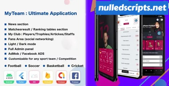 My Team v3.0 - Soccer - Football - Cricket - Sport Application - Android - CodeCanyon Null