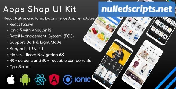 Apps Shop UI kit (POS) v2.5 - React Native & Ionic Angular E-Commerce Templates (Grocery,Food, Fashion) - Android - CodeCanyon Null