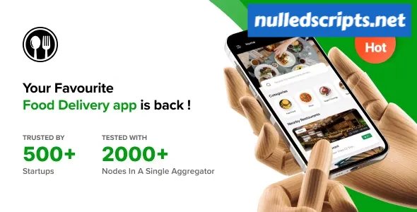 Eatance v2.0 - Advance Online Food Delivery & Multi Restaurant Aggregator with Website, Admin, API, Mobile Apps - Android - CodeCanyon Null