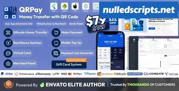 QRPay v4.5.0 - Money Transfer with QR Code Full Solution - nulled - Android - CodeCanyon Null