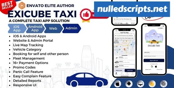 Exicube Taxi App v4.3.0 - Android - CodeCanyon Null
