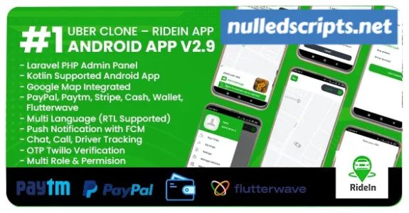 RideIn Taxi App v3.1 - Android Taxi Booking App With Admin Panel - Android - CodeCanyon Null