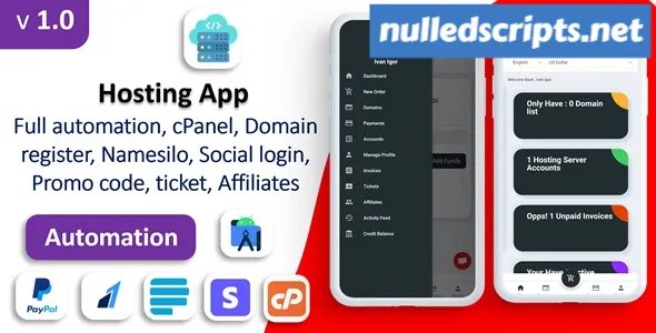 Markhost app v1.0 - Web Hosting Billing - Android - CodeCanyon Null