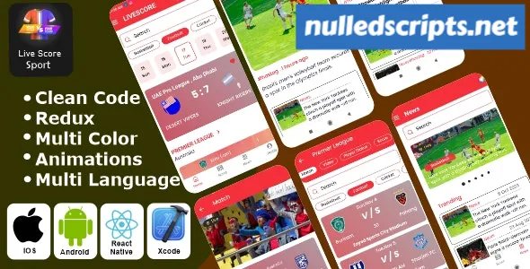 Live Score Sport App - Sport App React Native iOS/Android App Template - Android - CodeCanyon Null