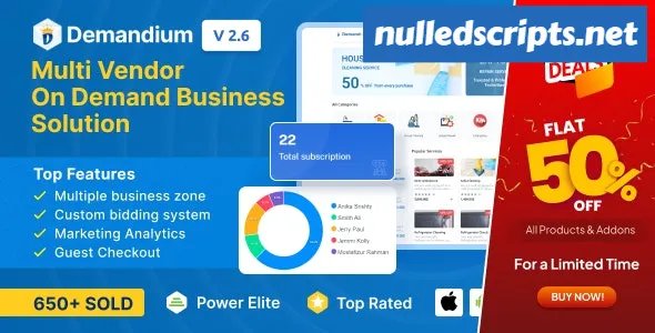 Demandium v2.6 - Multi Provider On Demand, Handyman, Home service App with admin panel - nulled - Android - CodeCanyon Null