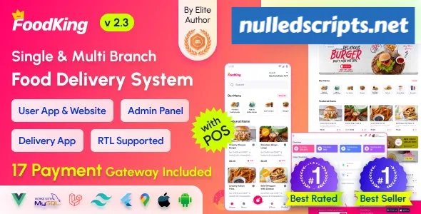 FoodKing v2.2 - Restaurant Food Delivery System with Admin Panel & Delivery Man App - Restaurant POS - nulled - Android - CodeCanyon Null