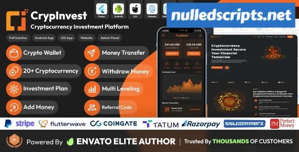 CrypInvest v2.3.3 - Cryptocurrency Investment Platform Full Solution - Android - CodeCanyon Null