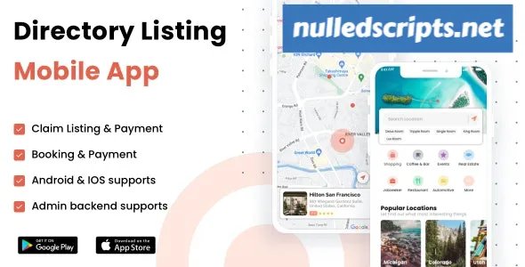 Listar FluxPro v1.3.1 - Flutter mobile directory listing & booking - Wordpress Backend - Android - CodeCanyon Null