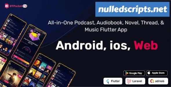 DTPocketFM - Podcasts, AudioBooks, Novels, Threads, Music Flutter App - 28 May 2024 - Android - CodeCanyon Null
