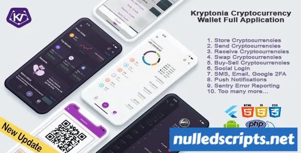 Kryptonia v2.0 - Cryptocurrency Wallet App - Android - CodeCanyon Null