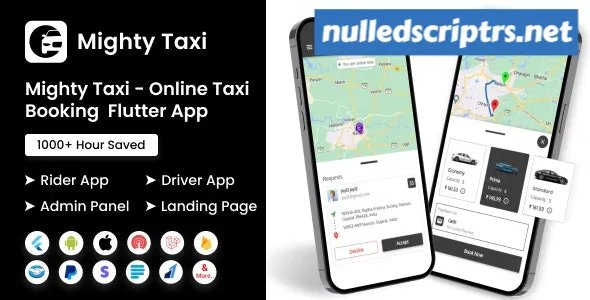 MightyTaxi v12.0 - Flutter Online Taxi Booking Full Solution - Android - CodeCanyon Null