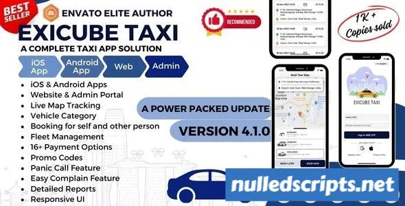Exicube Taxi App v4.1.4 - Android - CodeCanyon Null