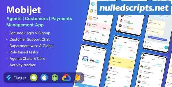 Mobijet v1.0.12 - Agents, Customers & Payments Management App | Android & iOS Flutter app - Android - CodeCanyon Null
