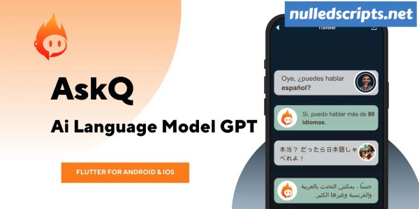 AskQ - Ai Language Model GPT - Flutter - Android - CodeCanyon Null