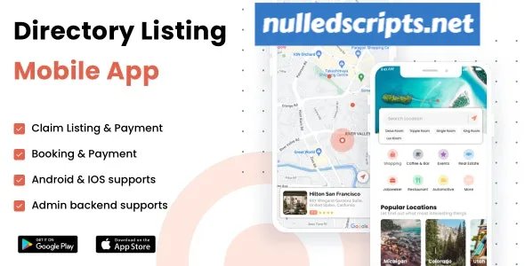 Listar FluxPro v1.2.9 - Flutter mobile directory listing & booking - Wordpress Backend - Android - CodeCanyon Null