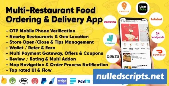 Eatggy v1.6 - Multi Restaurant Food Ordering & Delivery Application - Android - CodeCanyon Null