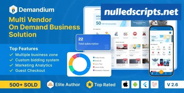 Demandium v2.4 - Multi Provider On Demand, Handyman, Home service App with admin panel - nulled - Android - CodeCanyon Null