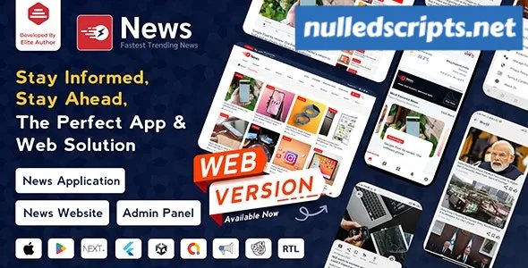 News App and Web v3.1.4 - Flutter News App for Android and IOS App | News Website with Admin panel - Android - CodeCanyon Null