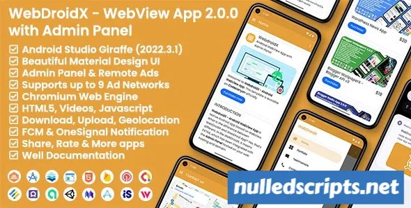 WebDroidX v2.0.0 - Android WebView App with Admin Panel - Android - CodeCanyon Null