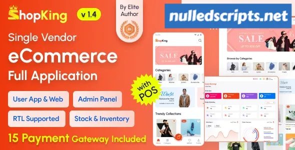 ShopKing v1.1 - eCommerce App with Laravel Website & Admin Panel with POS - nulled - Android - CodeCanyon Null
