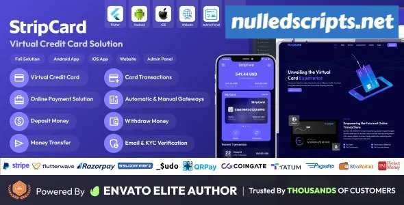 StripCard v3.2.0 - Virtual Credit Card Solution - nulled - Android - CodeCanyon Null