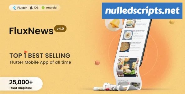 FluxNews v3.16.8 - Flutter mobile app for Wordpress - Android - CodeCanyon Null