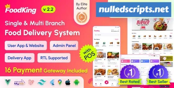 FoodKing v2.0 - Restaurant Food Delivery System with Admin Panel & Delivery Man App - Restaurant POS - Android - CodeCanyon Null