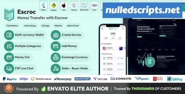 Escroc v1.2.0 - Money Transfer with Escrow Full Solution - nulled - Android - CodeCanyon Null
