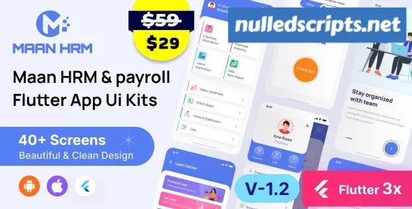 Maan HRM Flutter App UI Kit (Android & iOS) v1.2 - Android - CodeCanyon Null
