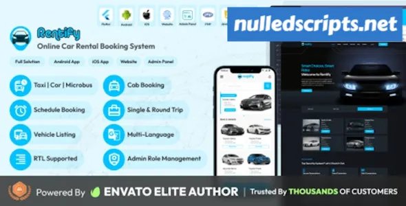 Rentify v1.0.0 - Online Car Rental Booking System Full Solution - Android - CodeCanyon Null