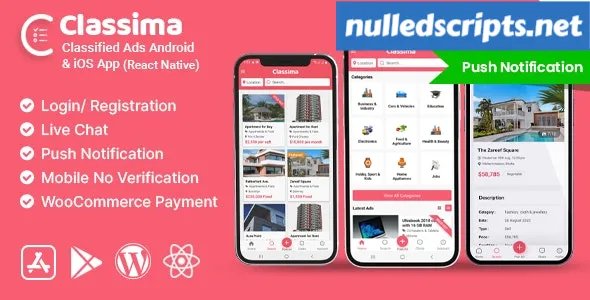 Classima v2.52.4 - Classified ads Android & iOS App - Android - CodeCanyon Null