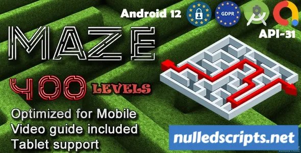 Maze 400 (Admob + GDPR + Android Studio) - Android - CodeCanyon Null