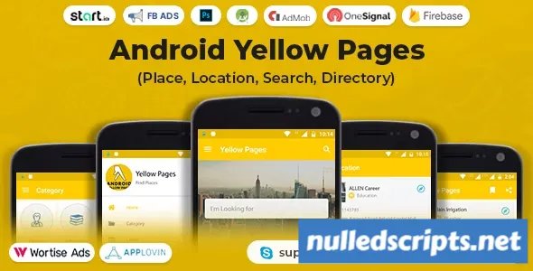 Android Yellow Pages (Place, Location, Search, Directory) v1.4 - Android - CodeCanyon Null