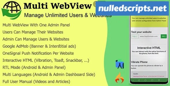 Multi WebView + Admin Panel v3.2.0 - Android - CodeCanyon Null
