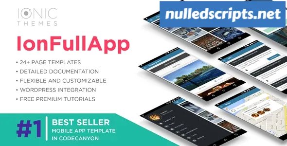 IonFullApp v1.6 - Full Ionic Template + Cordova Plugins - Android - CodeCanyon Null