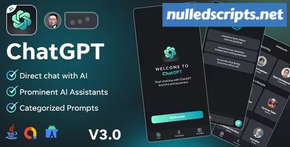AssistantAi - ChatGPT App - Android Java App + AdMob Ads - v3.0 - Android - CodeCanyon Null