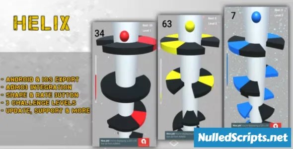 Helix Jump Style - Complete Unity 3D Game Project for Android & IOS - Android - CodeCanyon Null