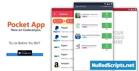 POCKET - Android Rewards App v3.0 - Android - CodeCanyon Null