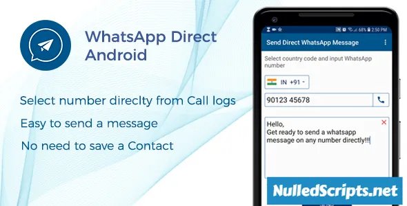 WhatsApp Direct - Send Message Without Contact Android Code - Android - CodeCanyon Null