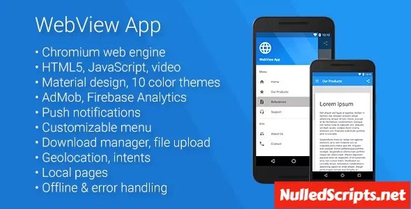 Universal Android WebView App v2.9.0 - Android - CodeCanyon Null