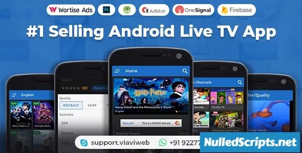 Android Live TV ( TV Streaming, Movies, Web Series, TV Shows &amp; Originals) - Android - CodeCanyon Null