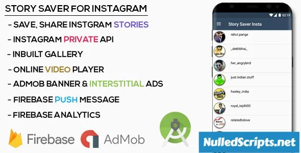 Story Saver for Instagram | Utilities - Android - CodeCanyon Null