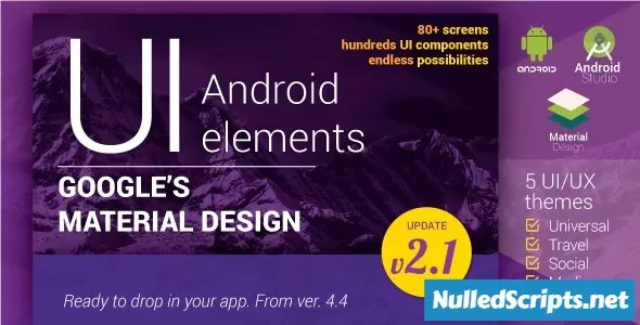 Material Design UI Android Template App v2.1 - Android - CodeCanyon Null