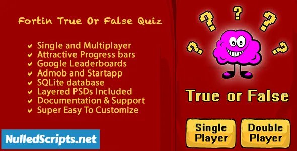 Fortin True False Multi Player Quiz - Android - CodeCanyon Null