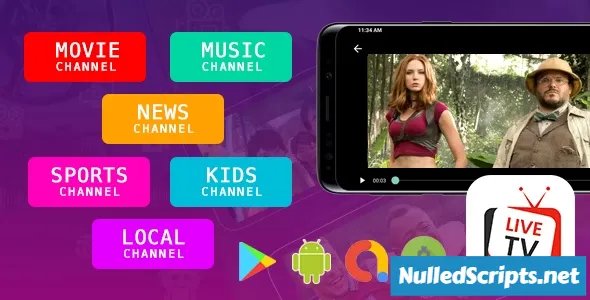 Live TV - Android app - Android - CodeCanyon Null